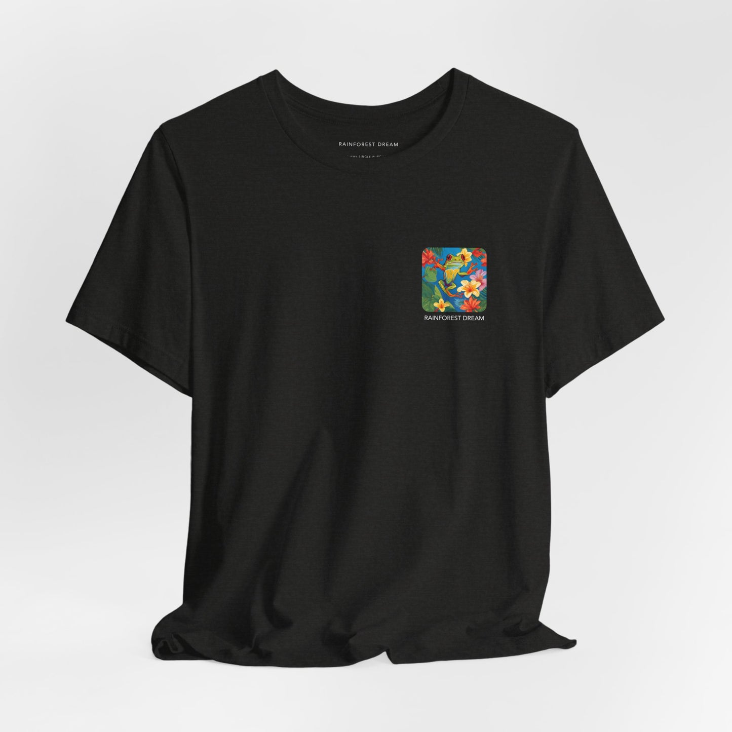 Minimal Series Floral Painted Red Eye Tree Frog Tee