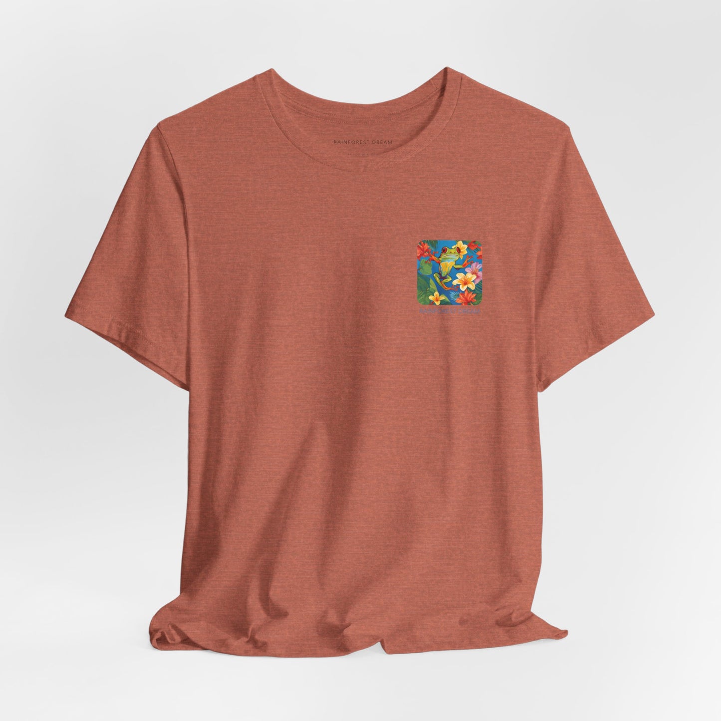 Minimal Series Floral Painted Red Eye Tree Frog Tee