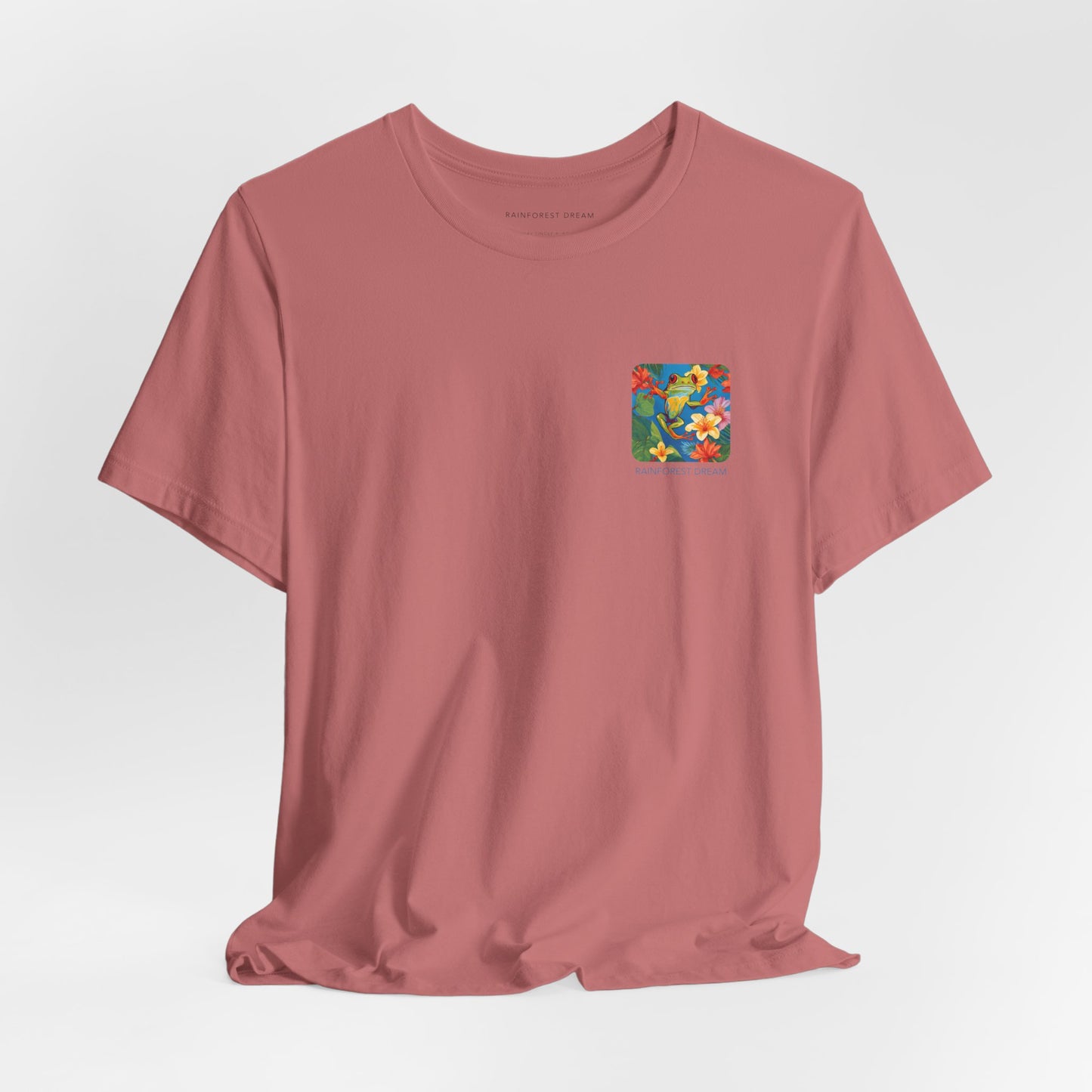 Minimal Series Floral Painted Red Eye Tree Frog Tee