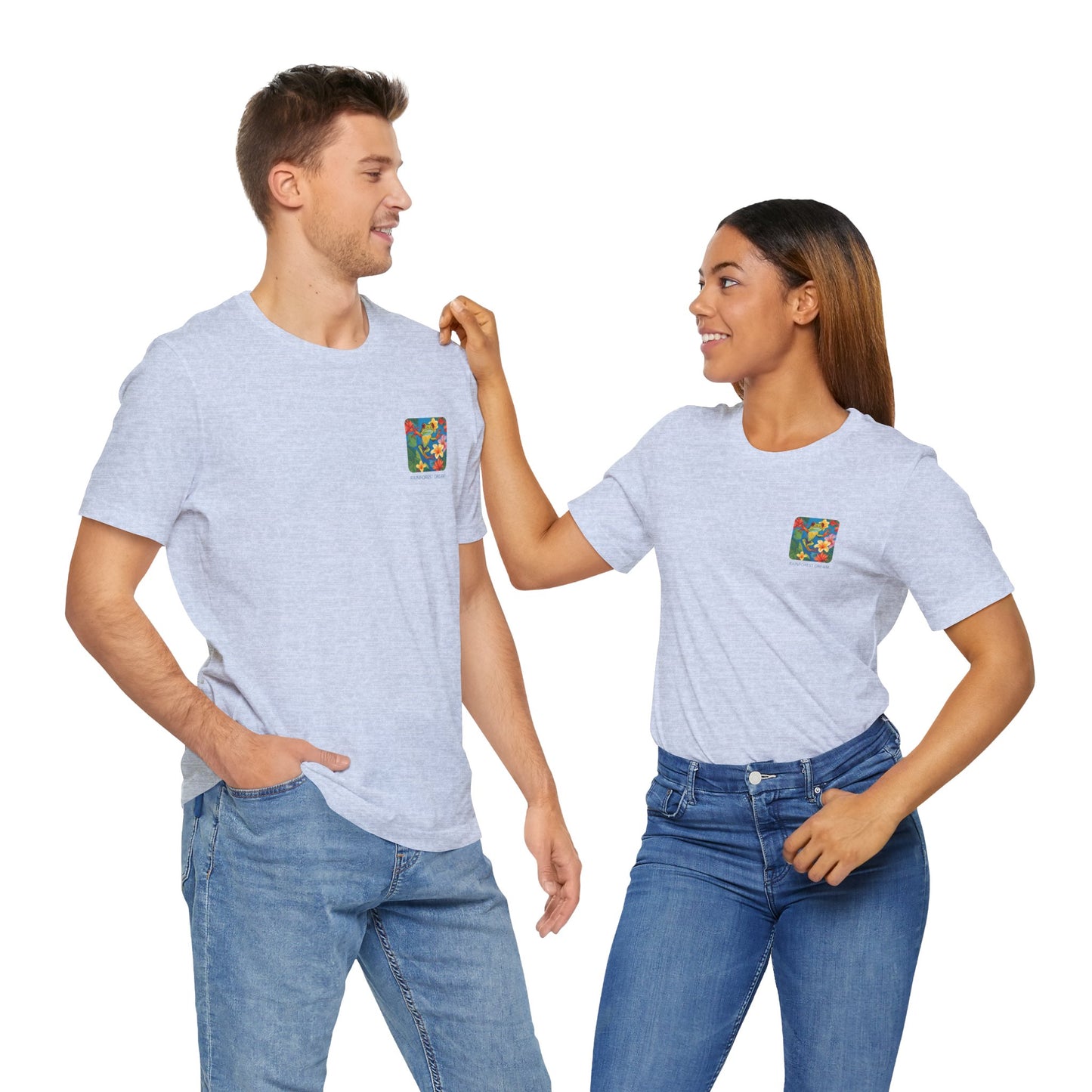 Minimal Series Floral Painted Red Eye Tree Frog Tee