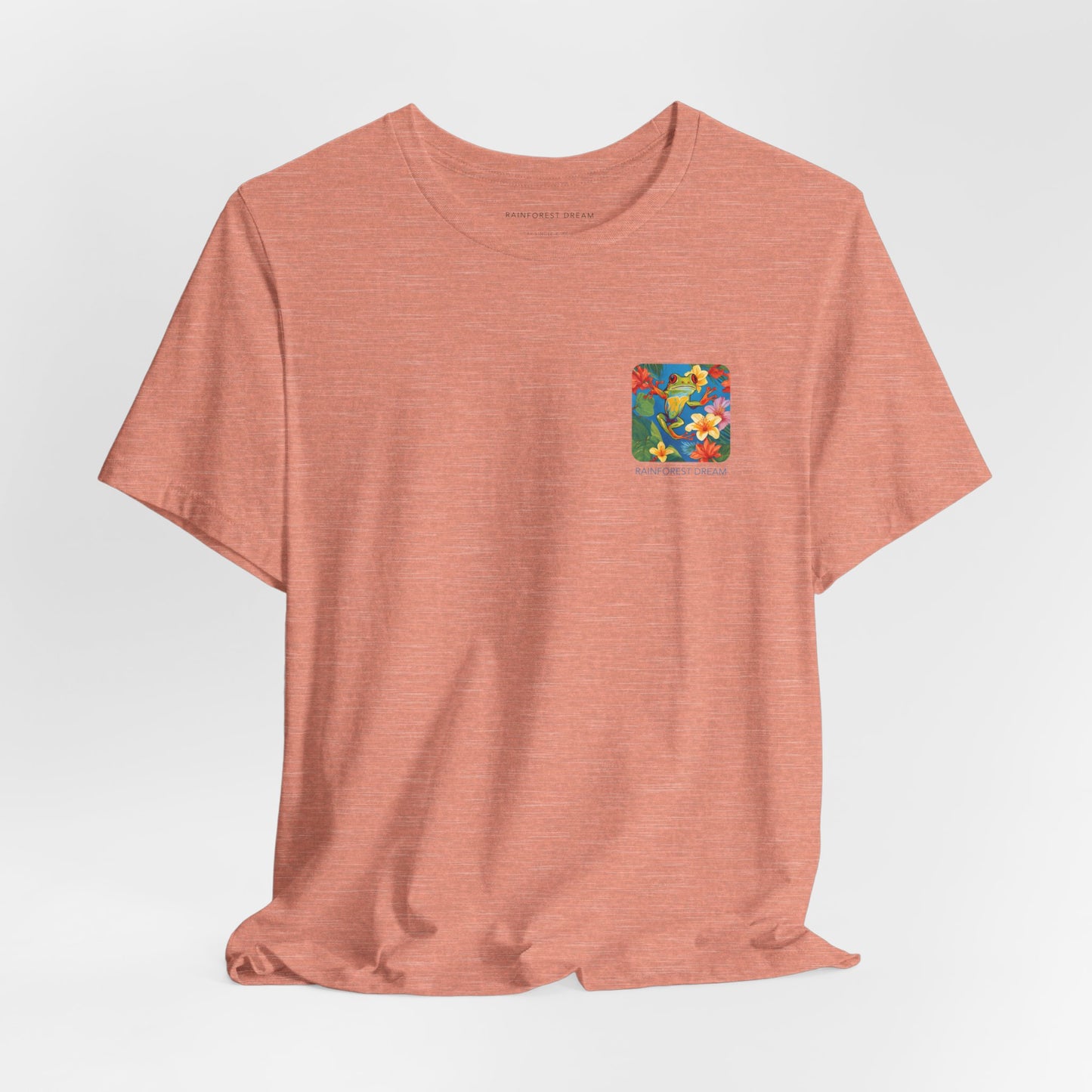 Minimal Series Floral Painted Red Eye Tree Frog Tee