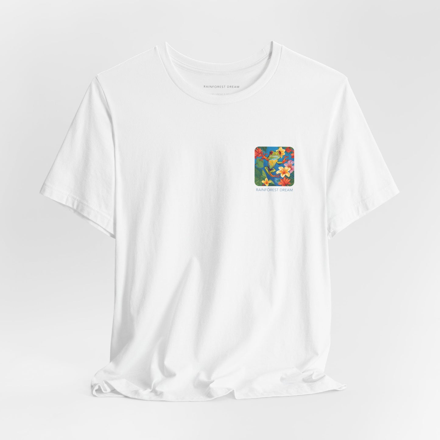 Minimal Series Floral Painted Red Eye Tree Frog Tee