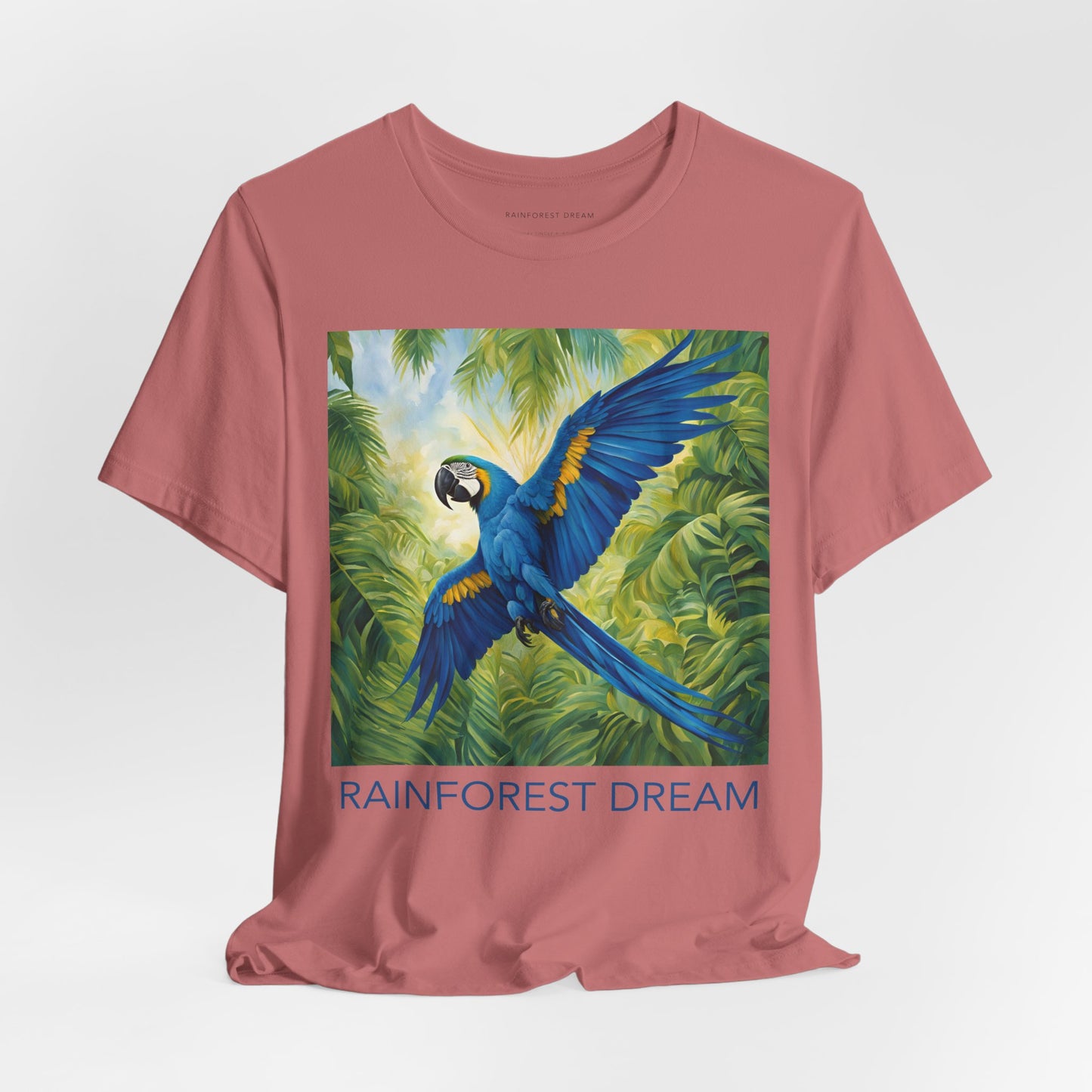 Swooping Blue Macaw Tee