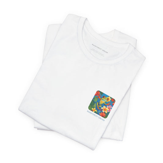 Minimal Series Floral Painted Red Eye Tree Frog Tee