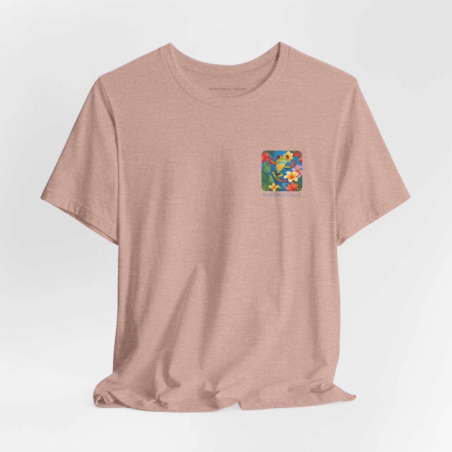 Minimal Series Floral Painted Red Eye Tree Frog Tee