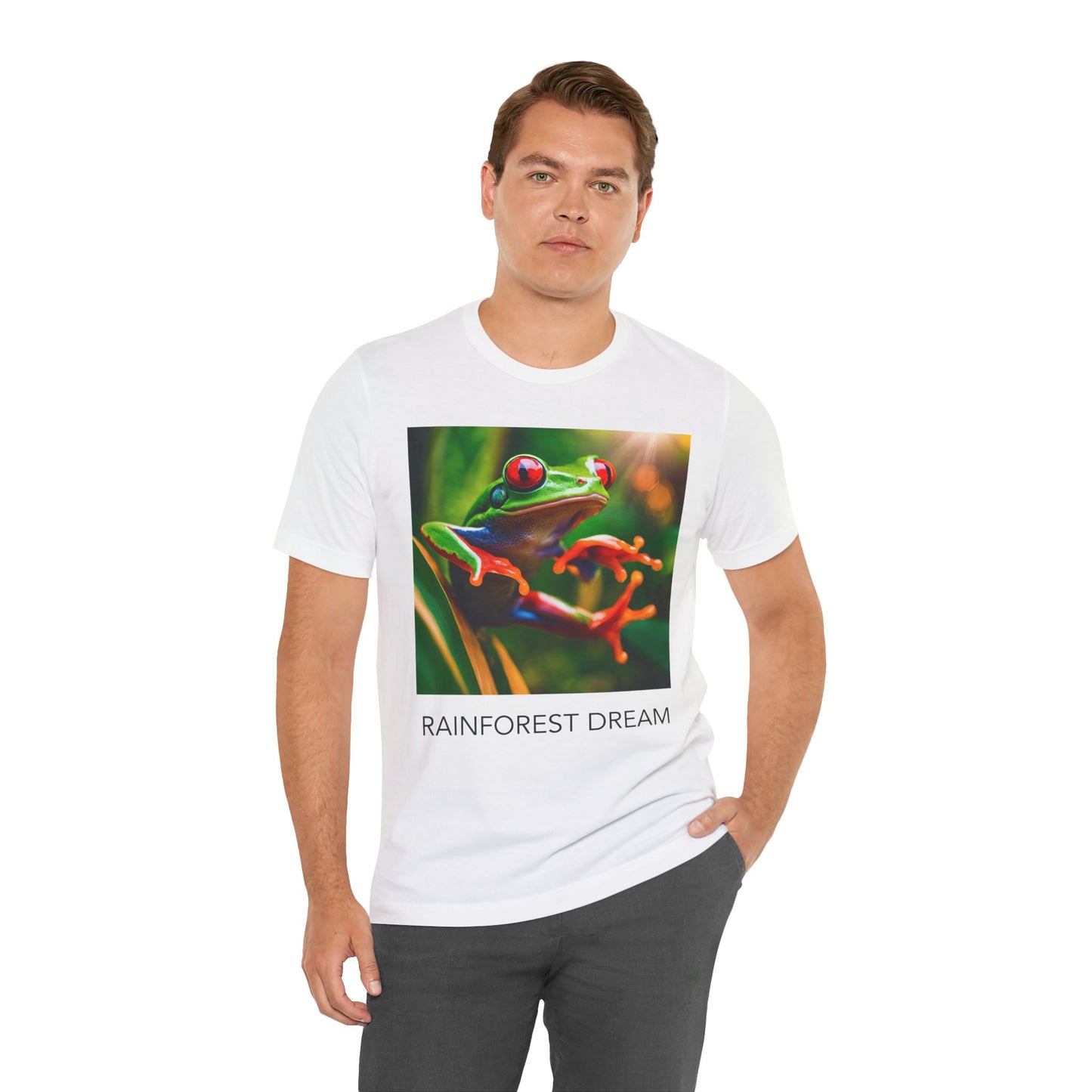 Bold Red Eyed Tree Frog Unisex Tee