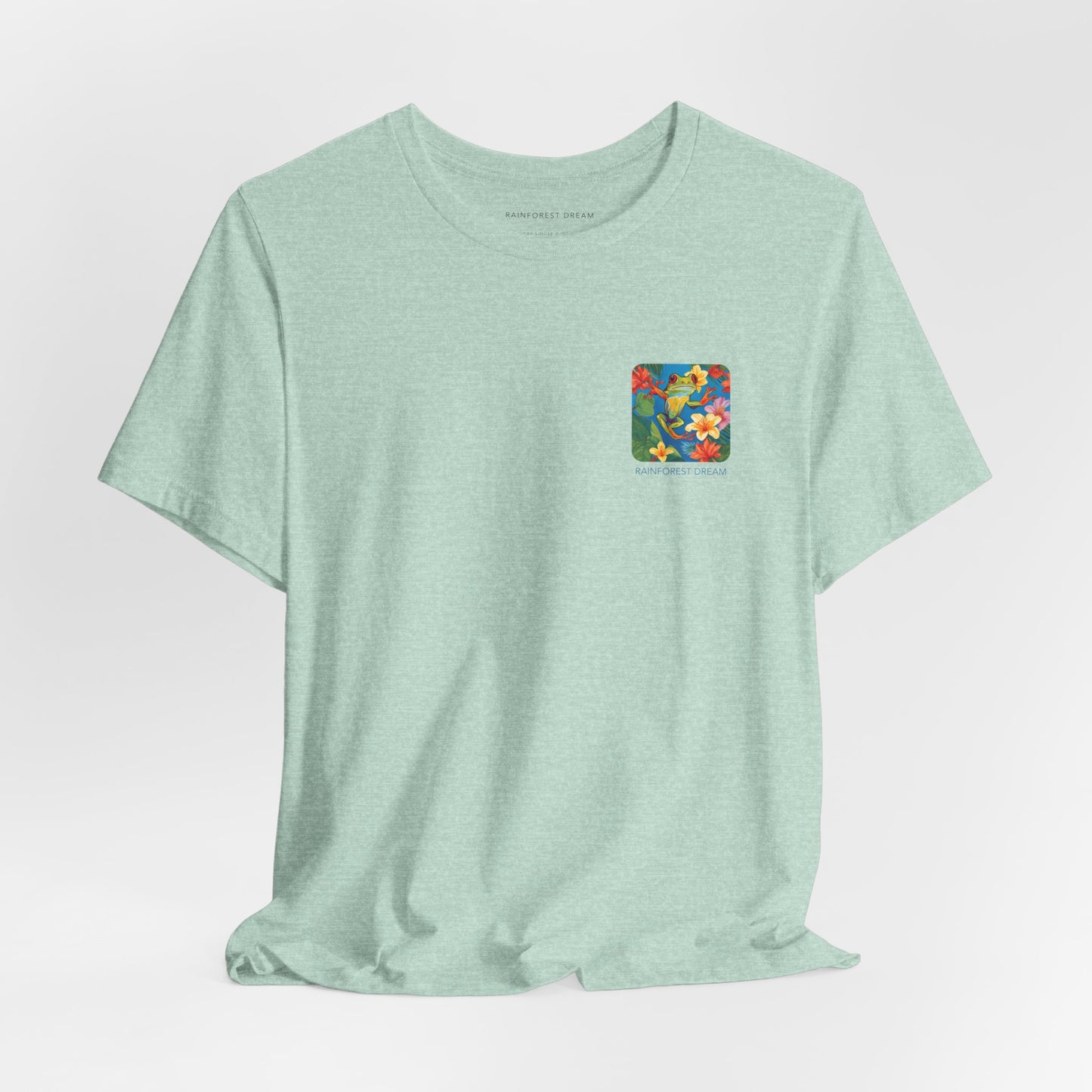 Minimal Series Floral Painted Red Eye Tree Frog Tee