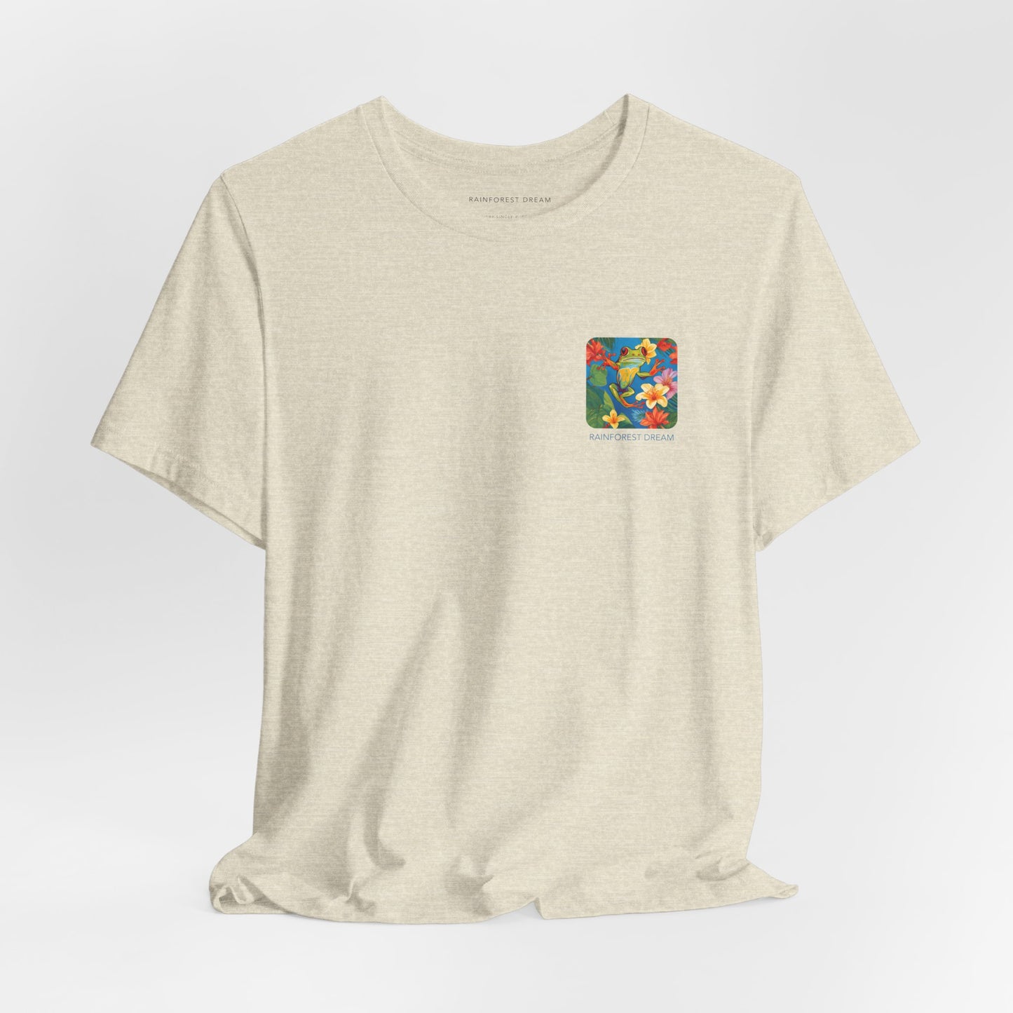 Minimal Series Floral Painted Red Eye Tree Frog Tee