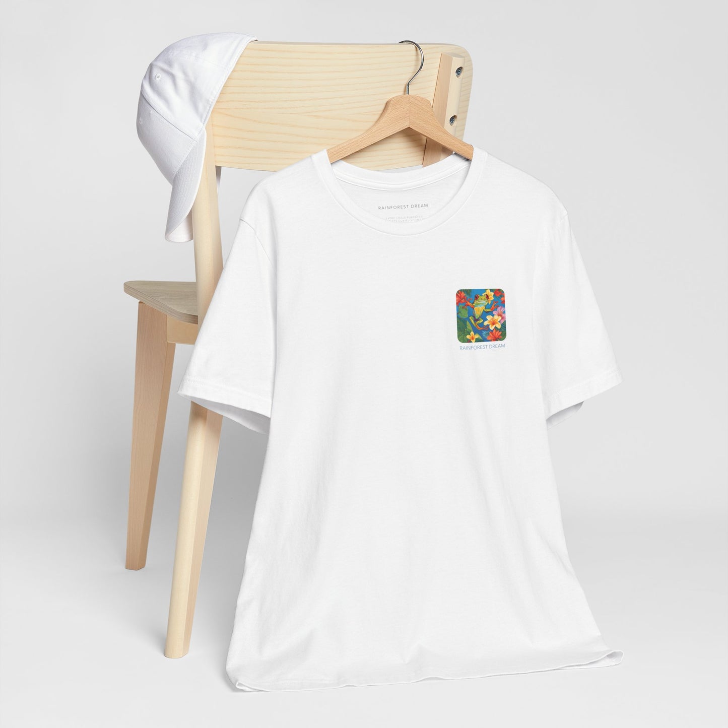 Minimal Series Floral Painted Red Eye Tree Frog Tee