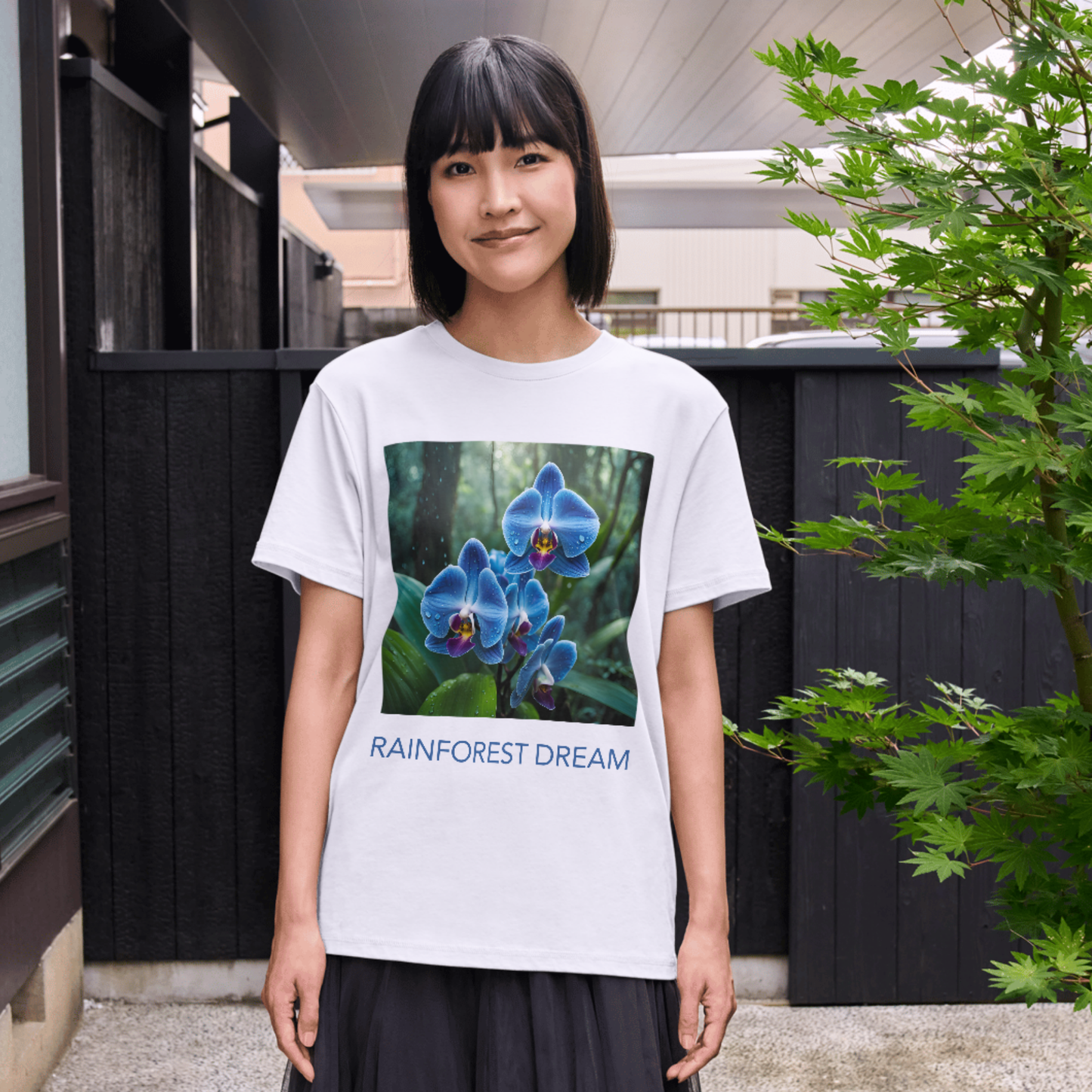 Vivid Blue Orchid Tee